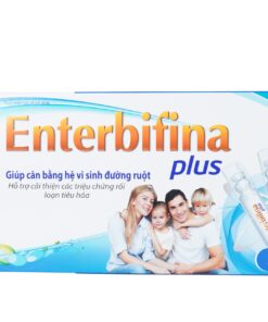 Men vi sinh Enterbifina Plus hộp 20 ống 4 x 5mg 10ml